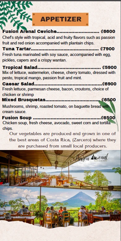 Fusion Arenal Menu - Page 4